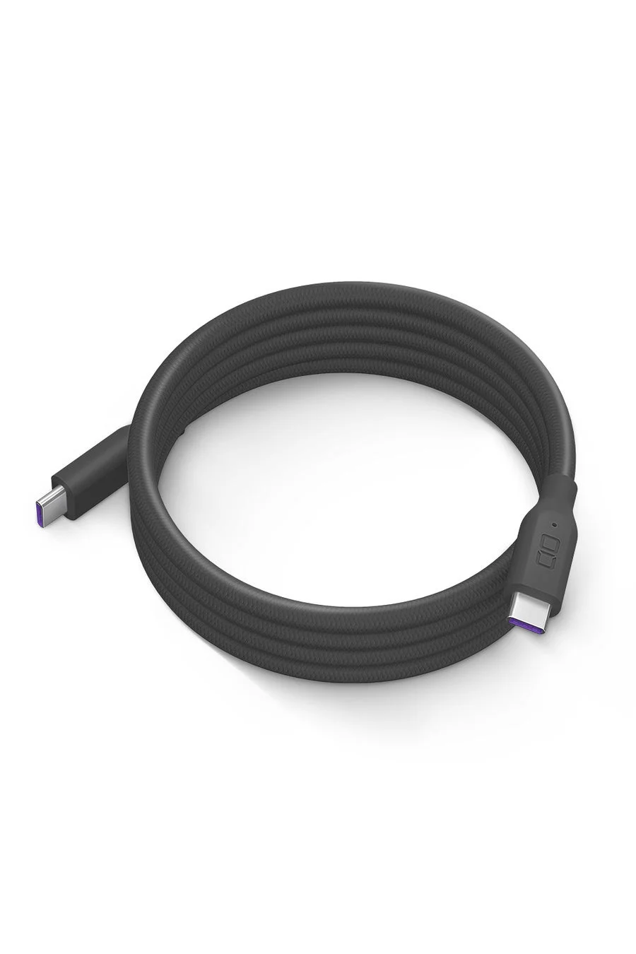 スパイラルシリコンケーブル クリアカラーCtoC 1m