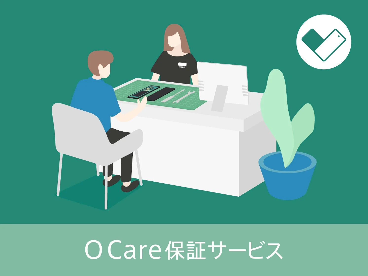 O Care 保証サービスのイメージ