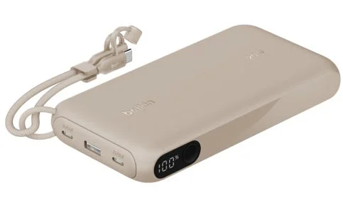 Belkin BoostCharge ケーブル一体型モバイルバッテリー 20000mAh