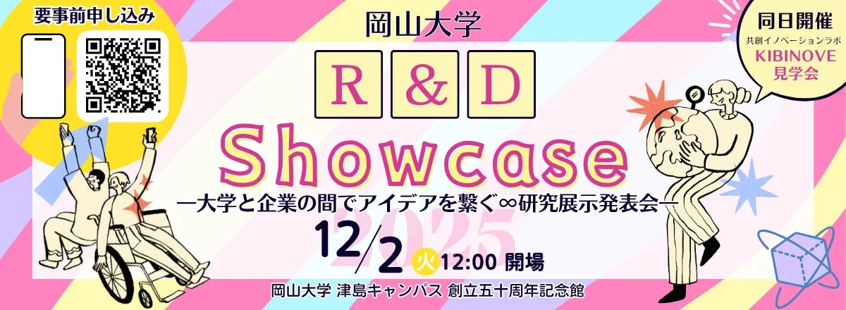 岡山大学 R&D Showcase 2025のポスター