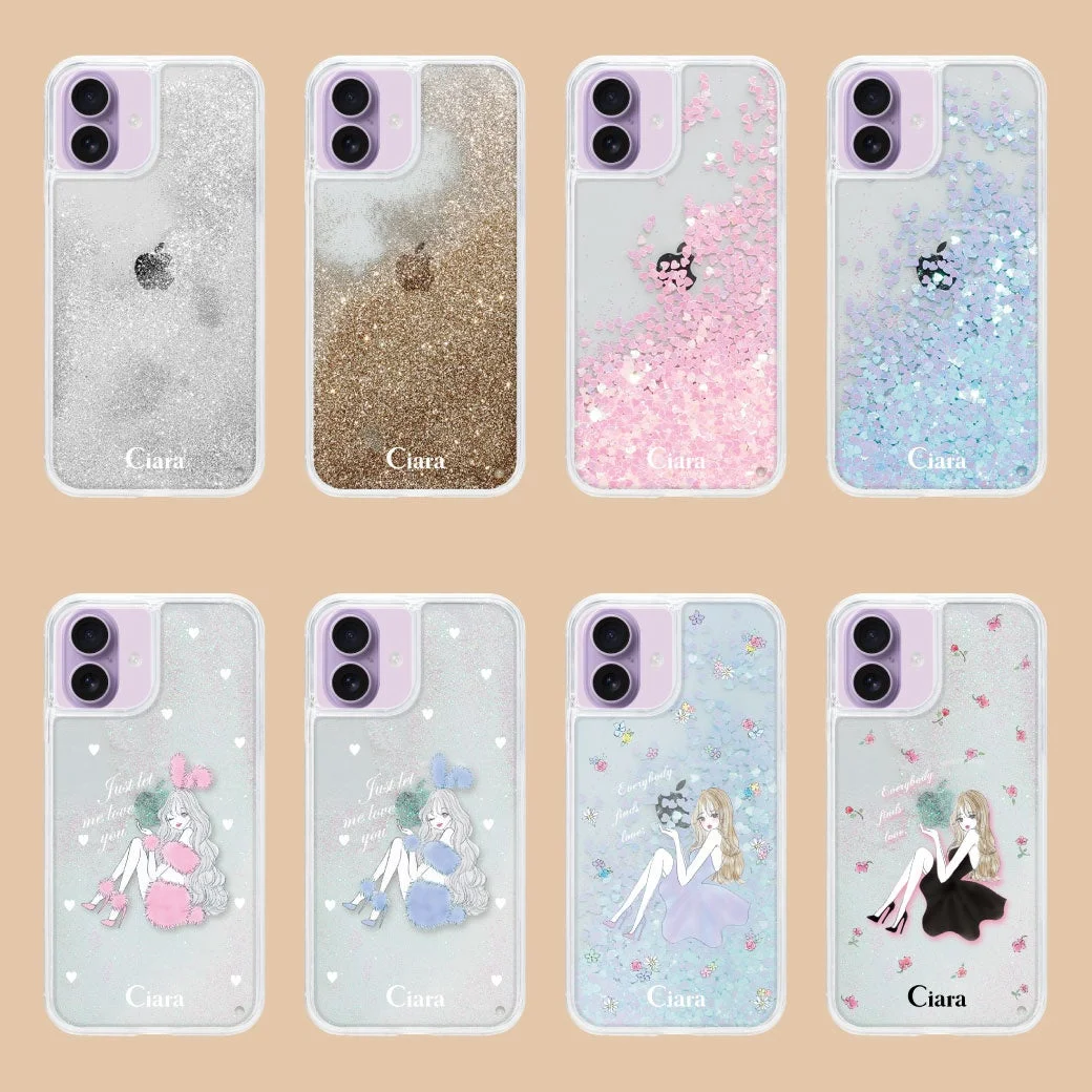 Ciaraのグリッターオイルクリアケース