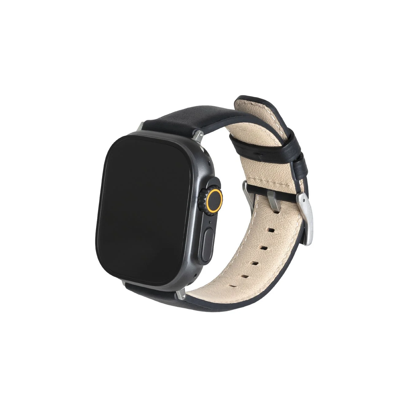 Mastrotto Smooth Leather Apple Watchバンド（ブラック）