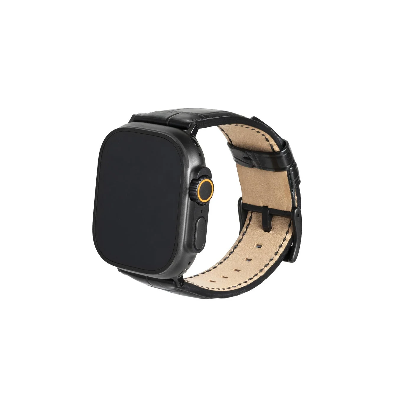 Crocodile Leather Apple Watchバンド（ブラック）