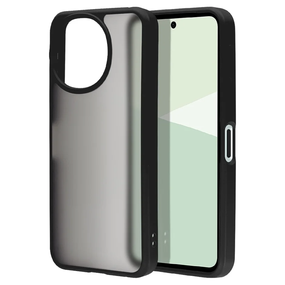 フロスト加工ハイブリッド背面ケース