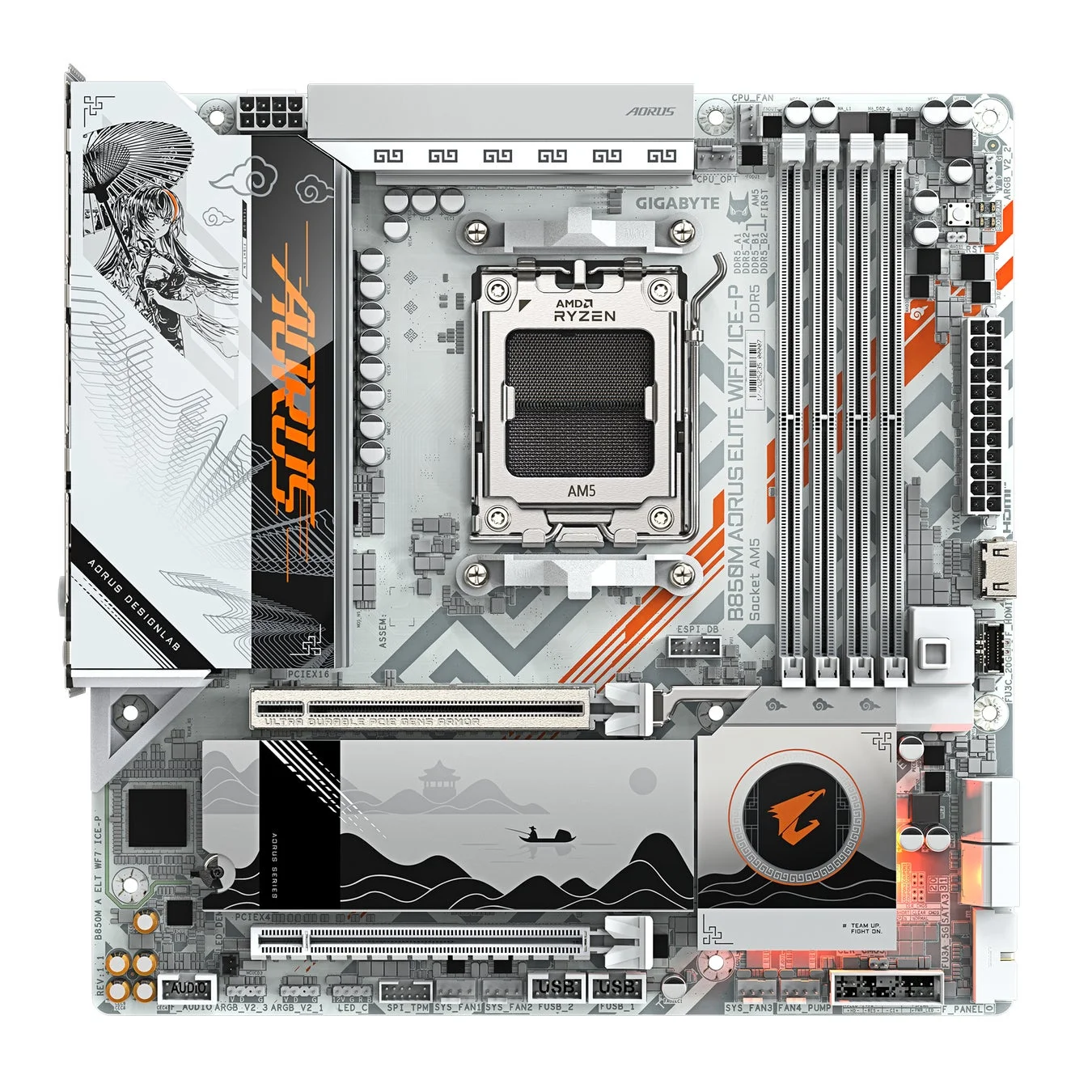 GIGABYTE B850M AORUS ELITE WIFI7 ICE-P イメージ