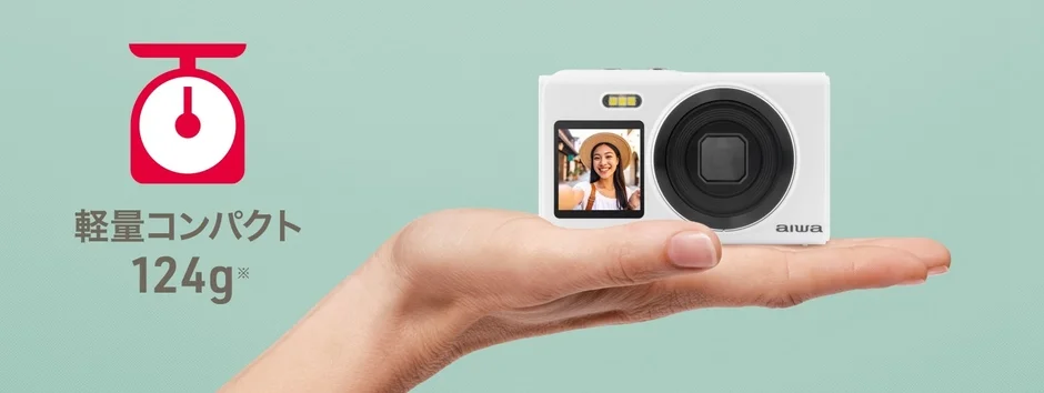 手のひらサイズのカメラ