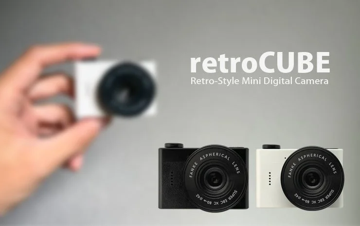 retroCUBE Retro-Style Mini Digital Camera