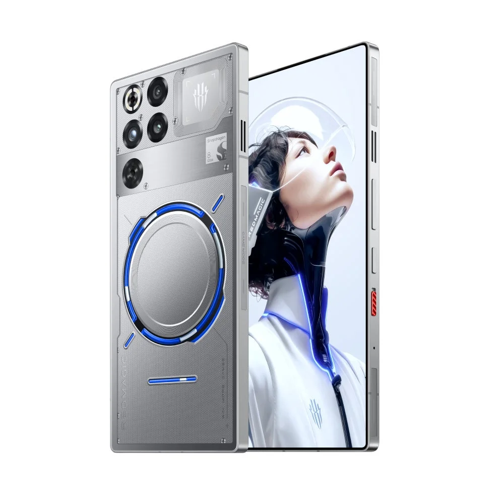 銀色のゲーミングスマートフォン