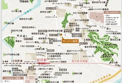 姪浜駅周辺地図