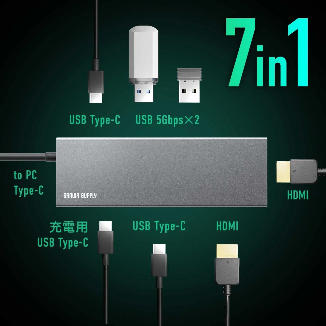7 in 1 USB Type-C