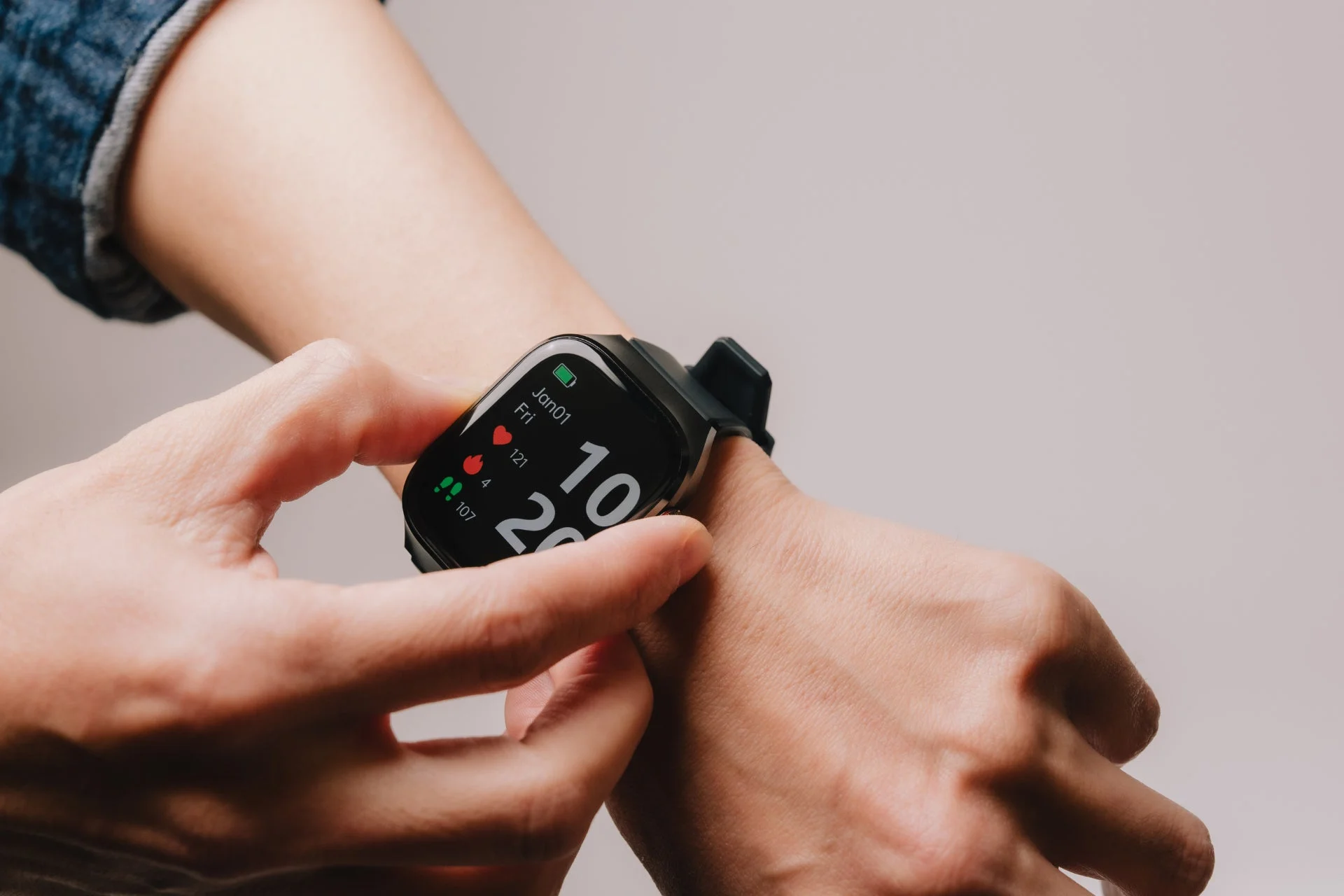 スマートウォッチ画面操作