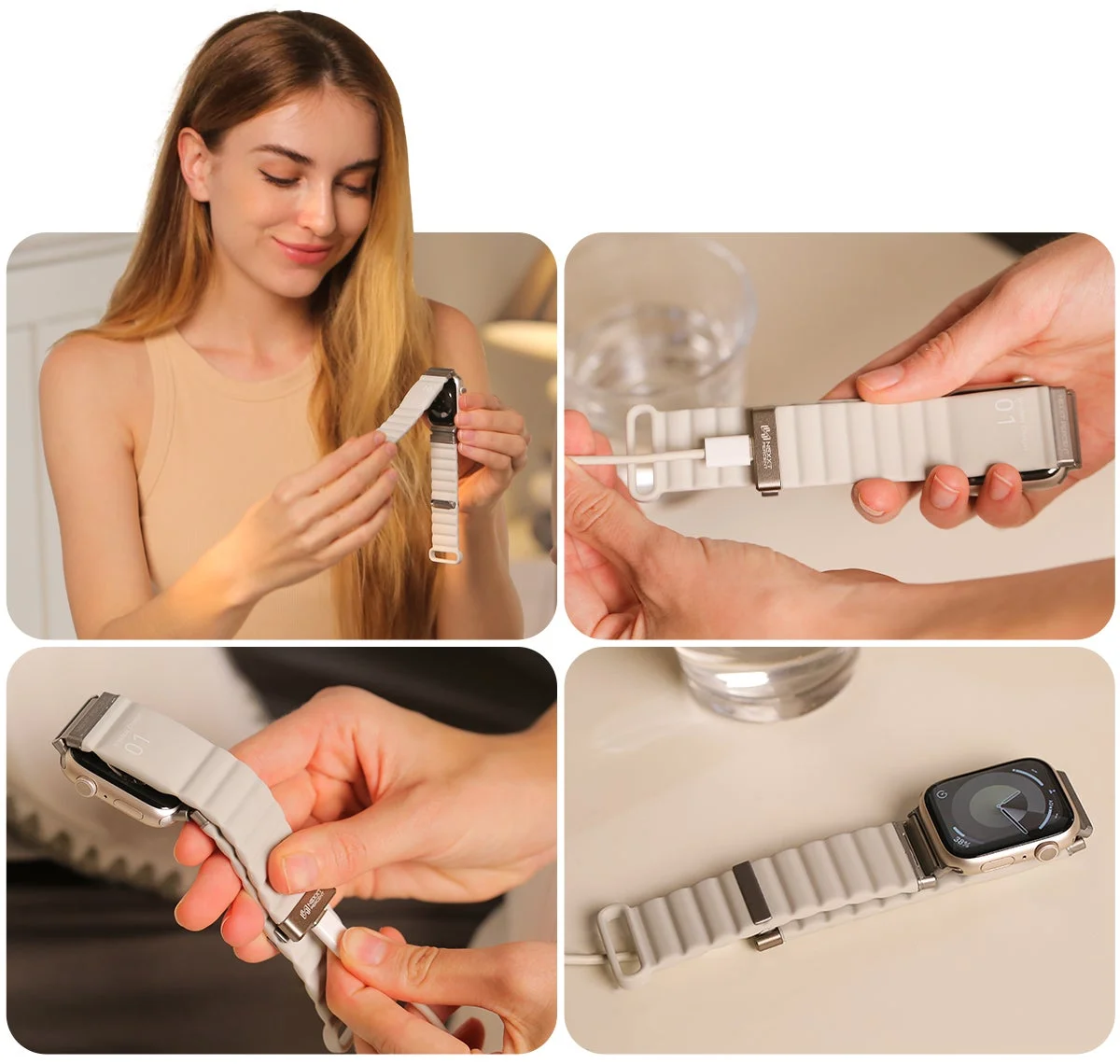 充電中のスマートウォッチ