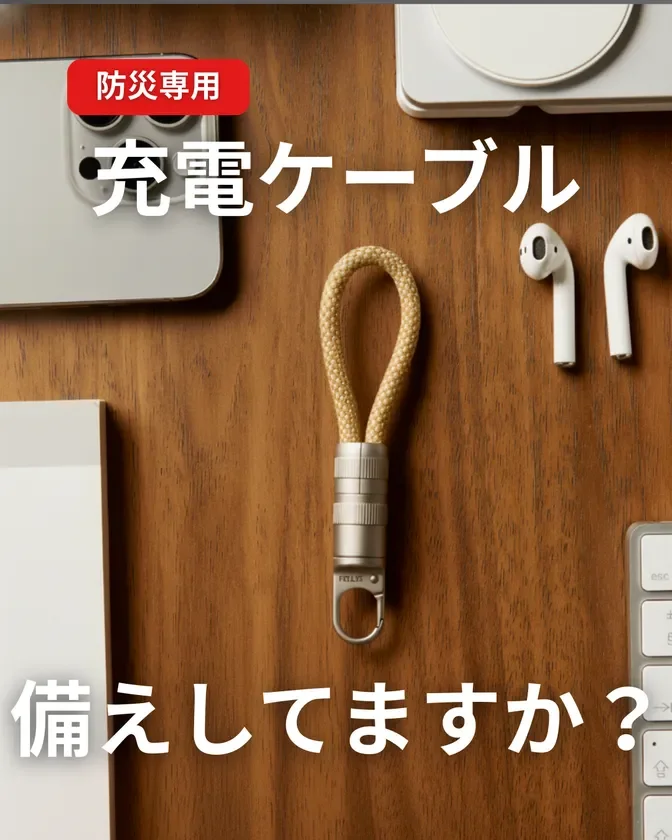 充電ケーブル、備えしてますか？
