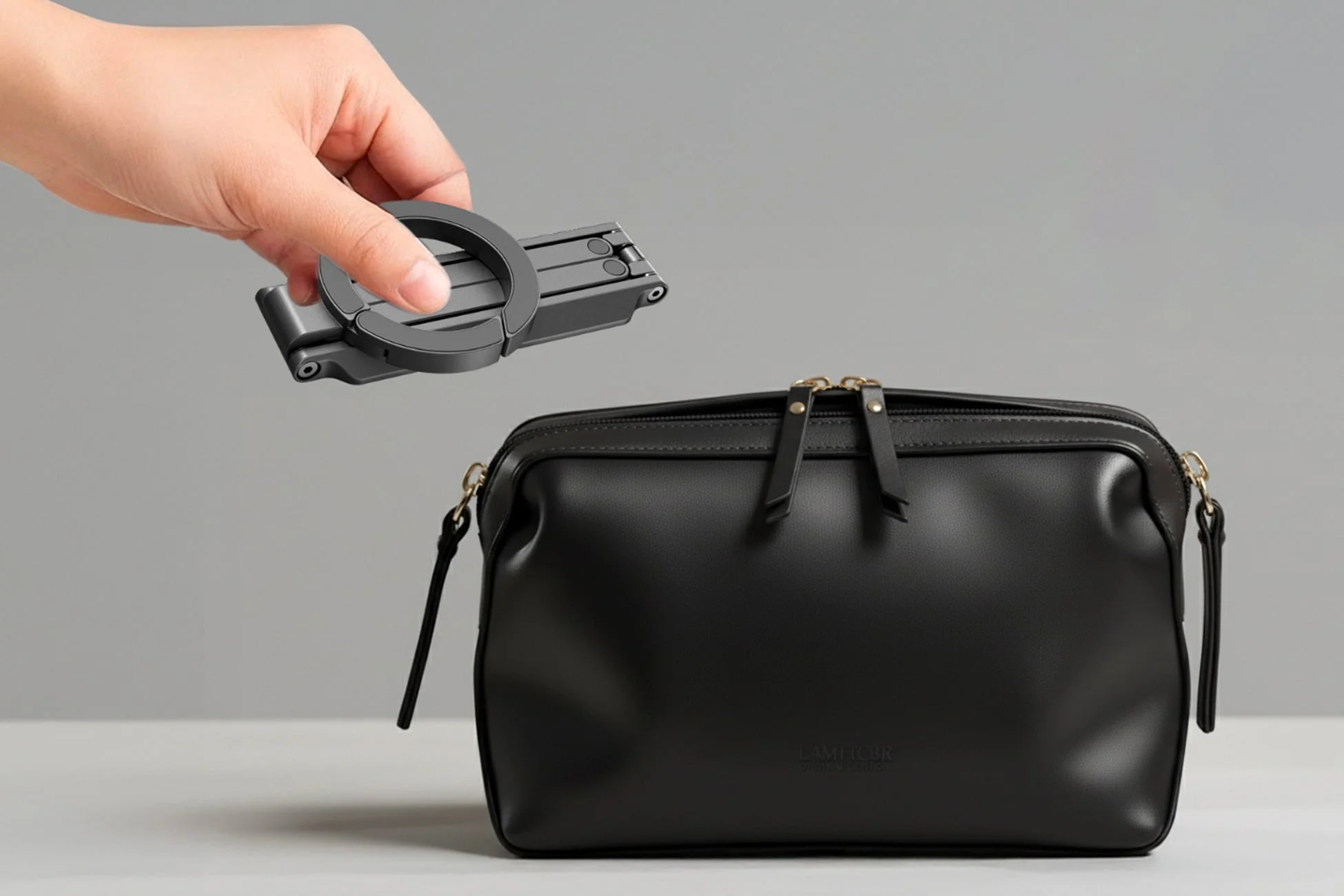 折りたたんだ製品とバッグ