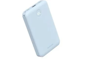 ブルーのモバイルバッテリー