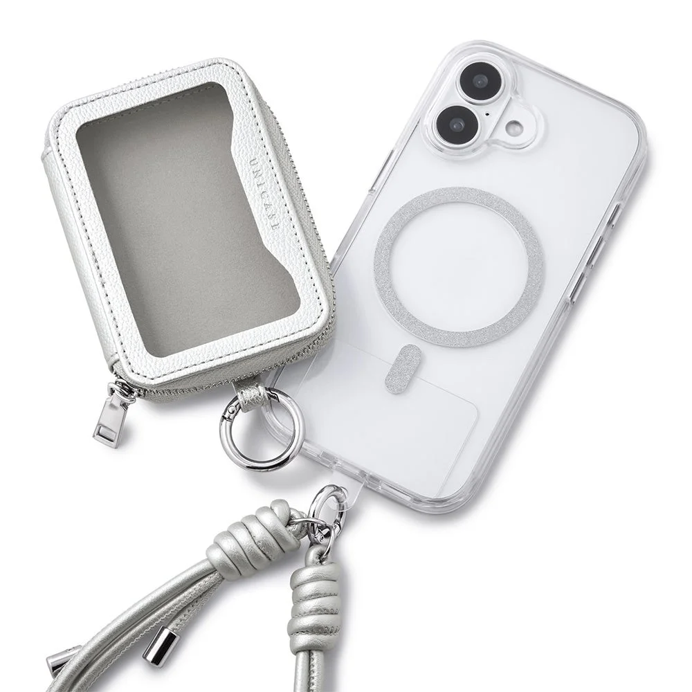 Mag Peek Pouchを装着したiPhoneケース