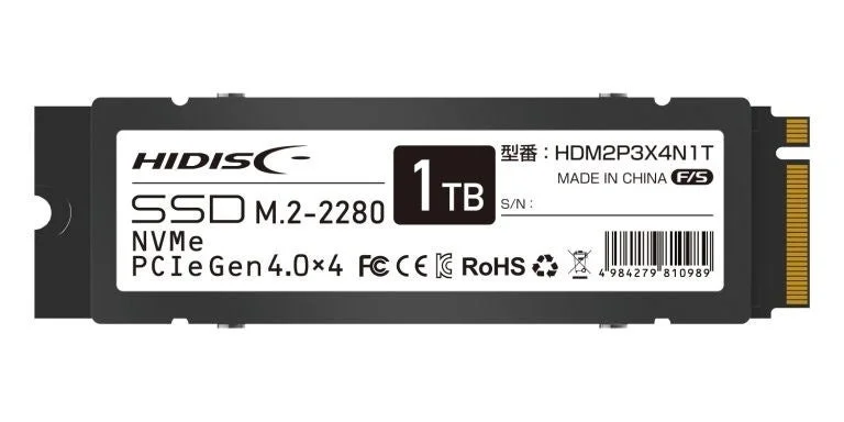 HIDISC 1TB NVMe PCIe Gen4 M.2 SSD