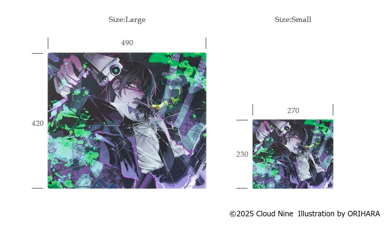 ORIHARA氏コラボマウスパッドのサイズ比較