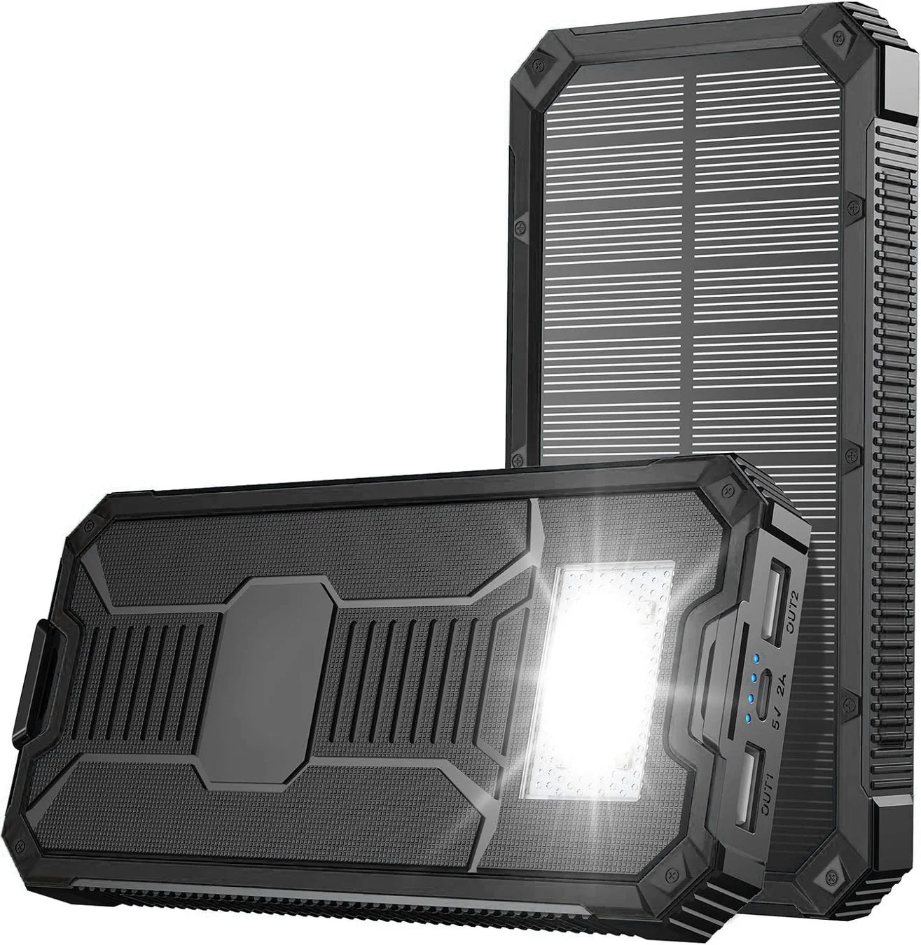 ソーラーパネル搭載モバイルバッテリー