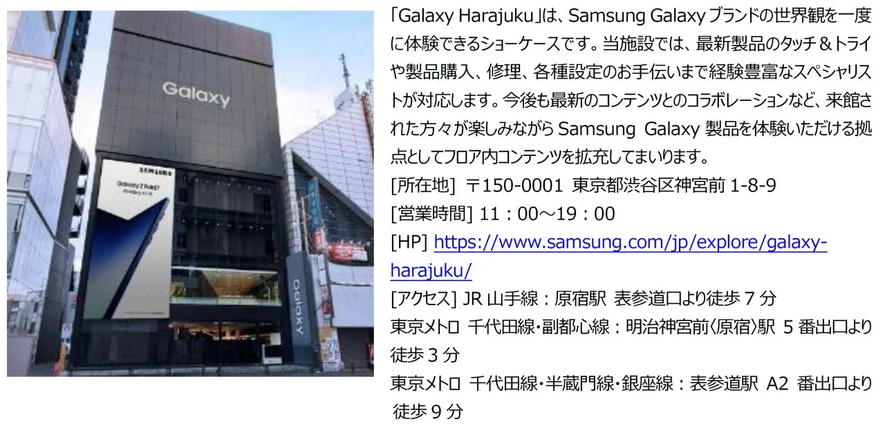Galaxy Harajukuの外観