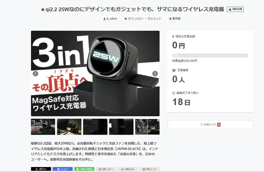 CAMPFIRE出品画像