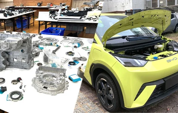 EVの分解展示イメージ