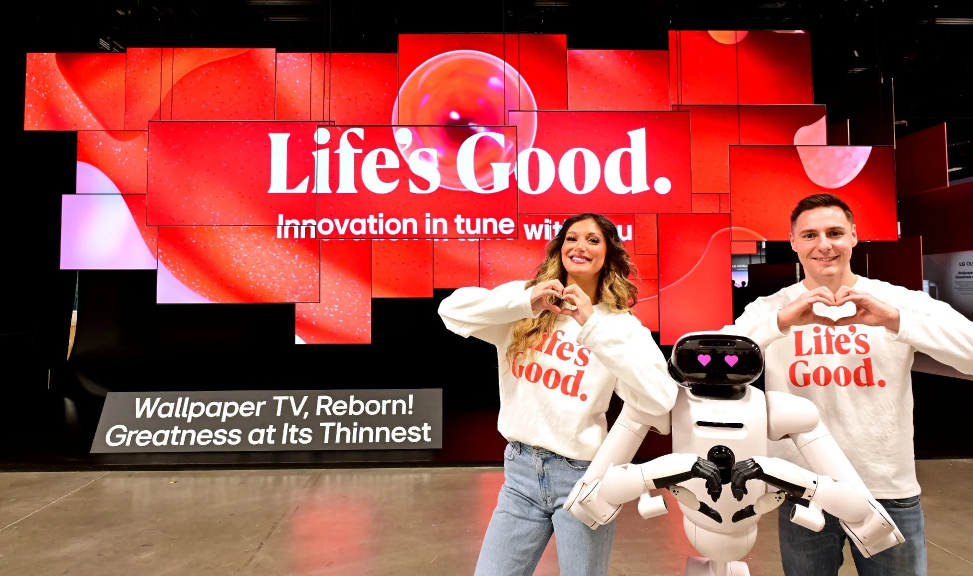 LGのAI展示会の様子