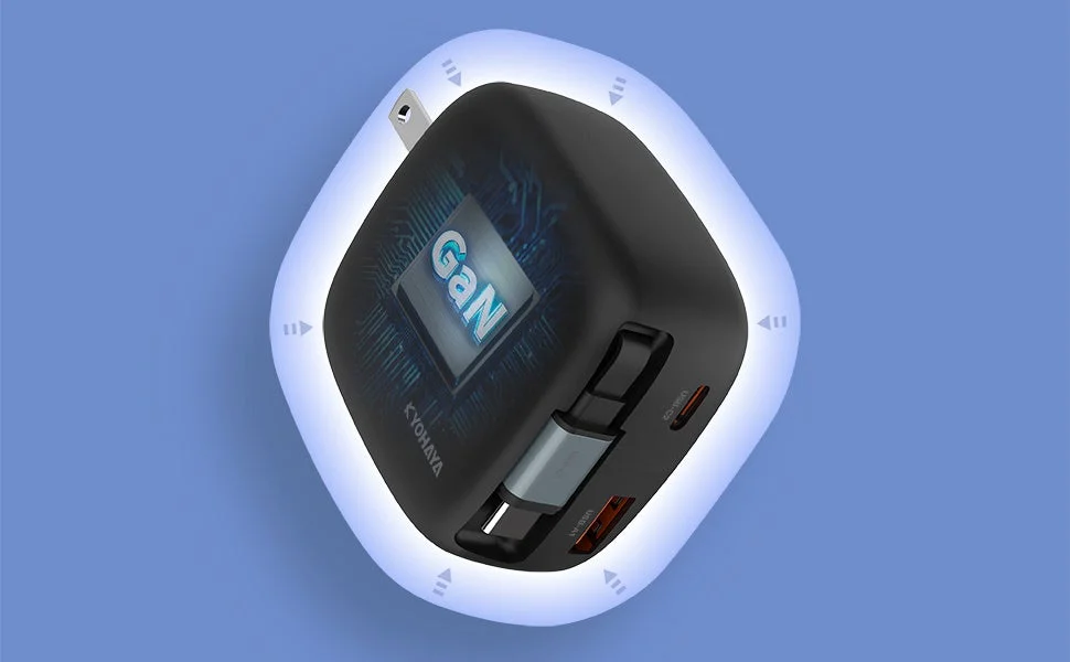 新素材GaNを採用した極小タイプ