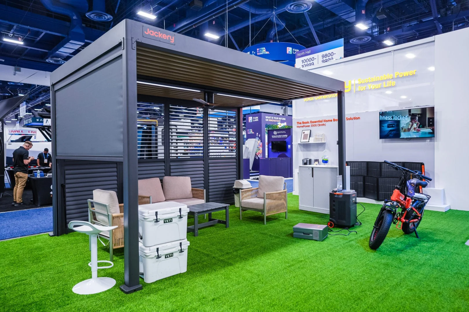 Jackery Solar Gazeboの内部