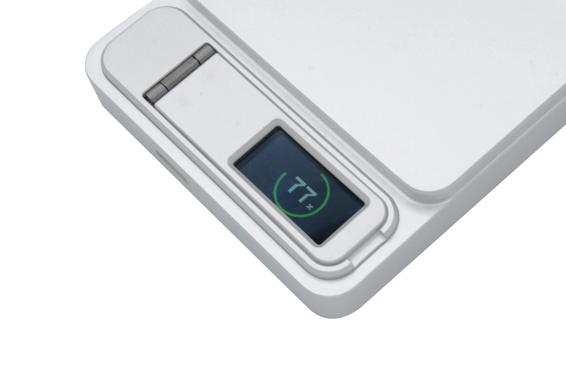 バッテリー残量77%の表示