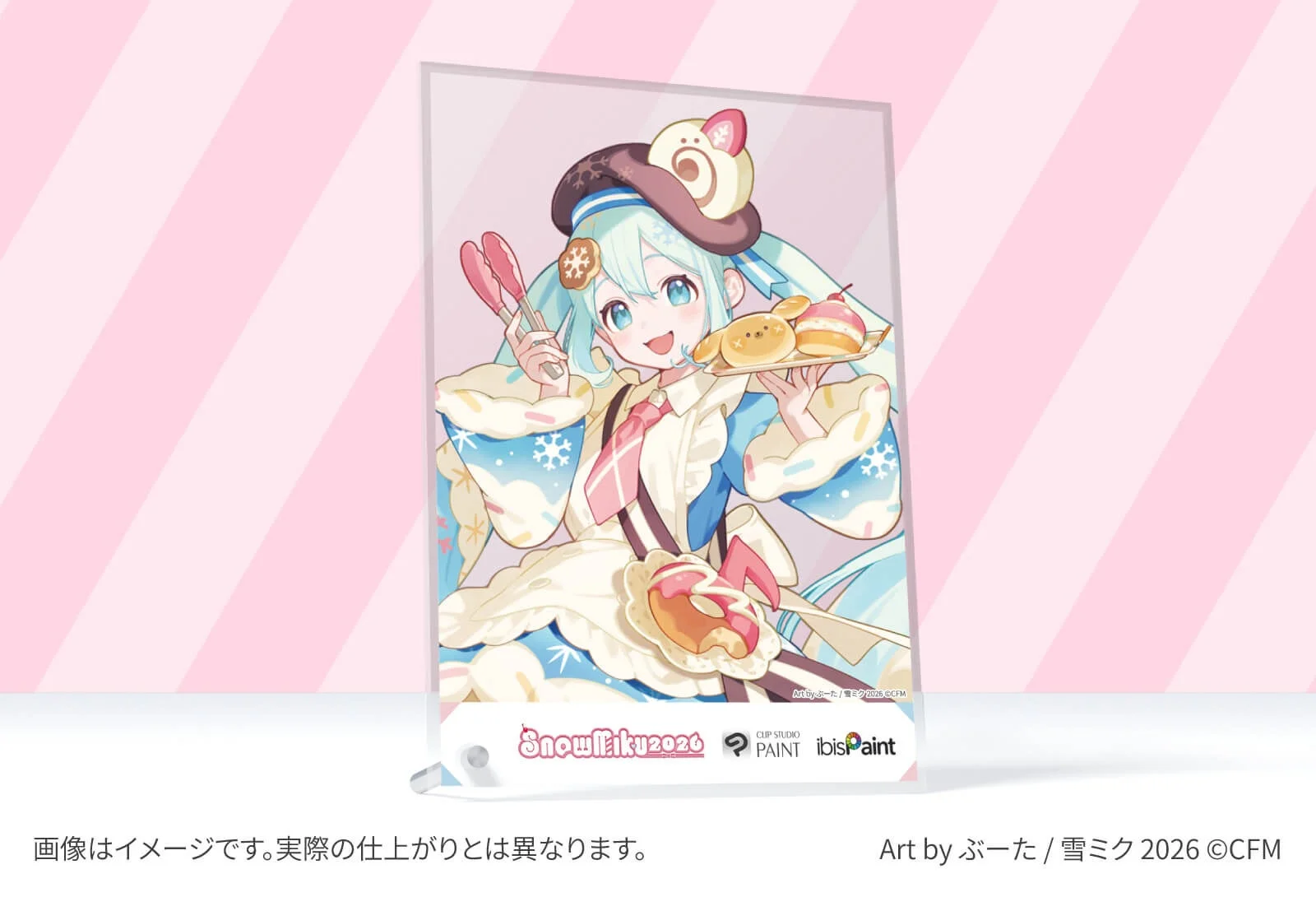 入賞作品をプリントしたアクリルパネル