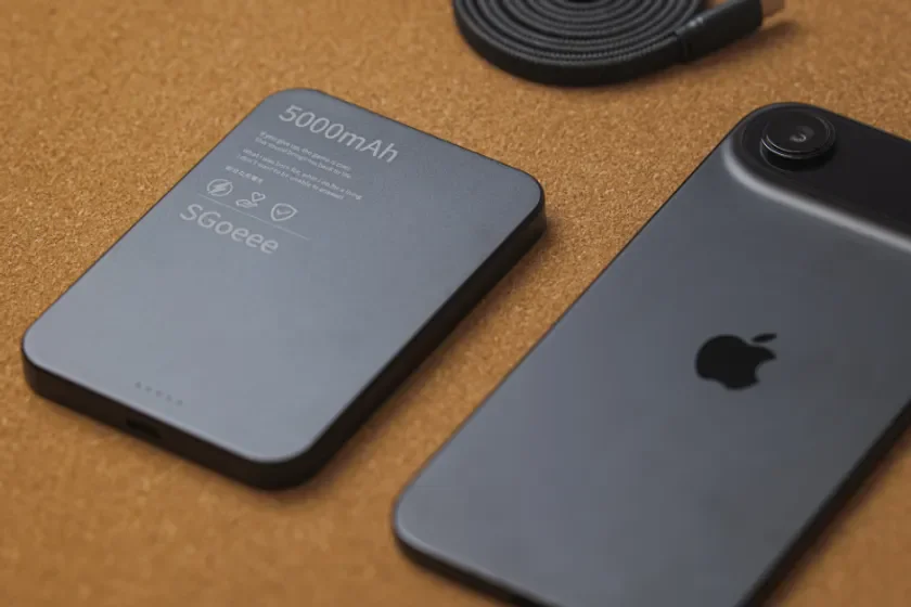 モバイルバッテリーとiPhone