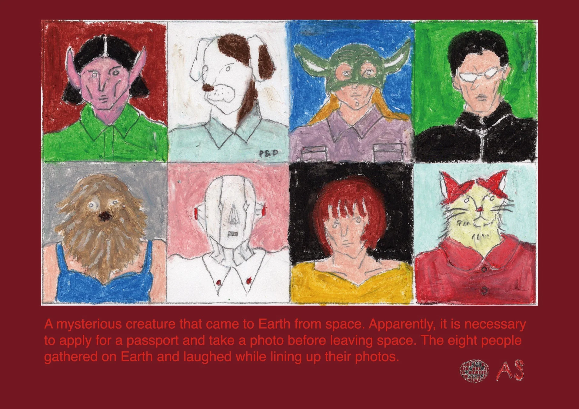 宇宙から来た謎の生物たちのポートレート