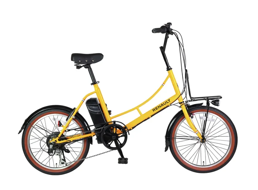 ルノーオレンジの自転車全体