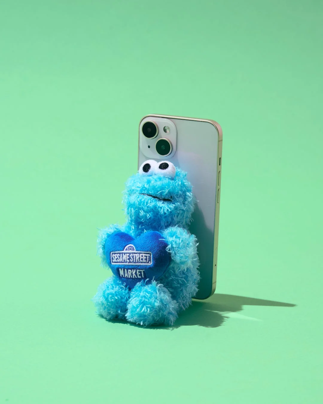 クッキーモンスター ぬいぐるみスマホスタンド