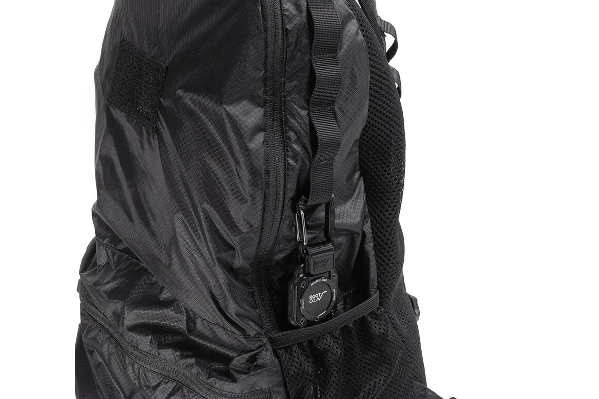 バックパックにマグネットリール