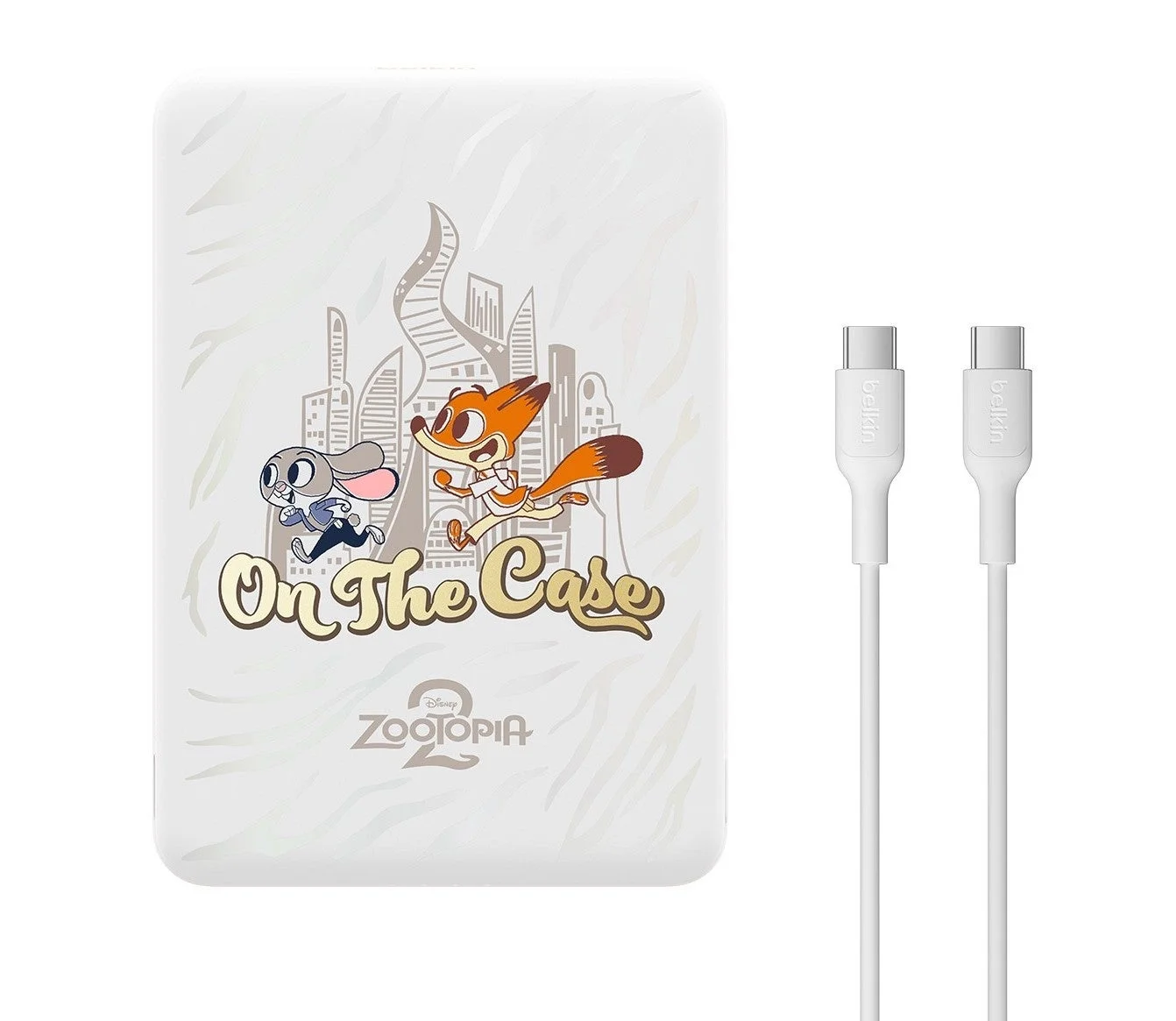 ジュディとニックがデザインされたモバイルバッテリー