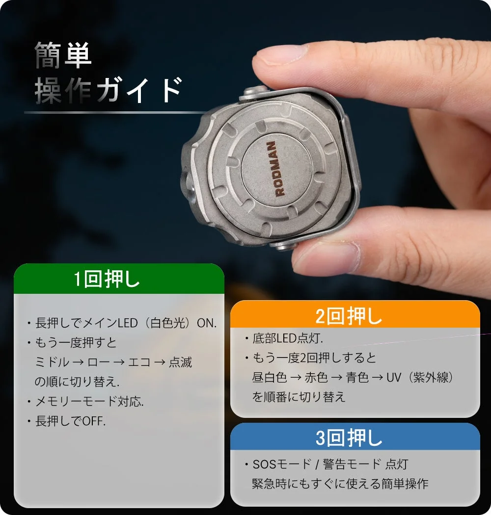 ED08ライトの簡単操作ガイド