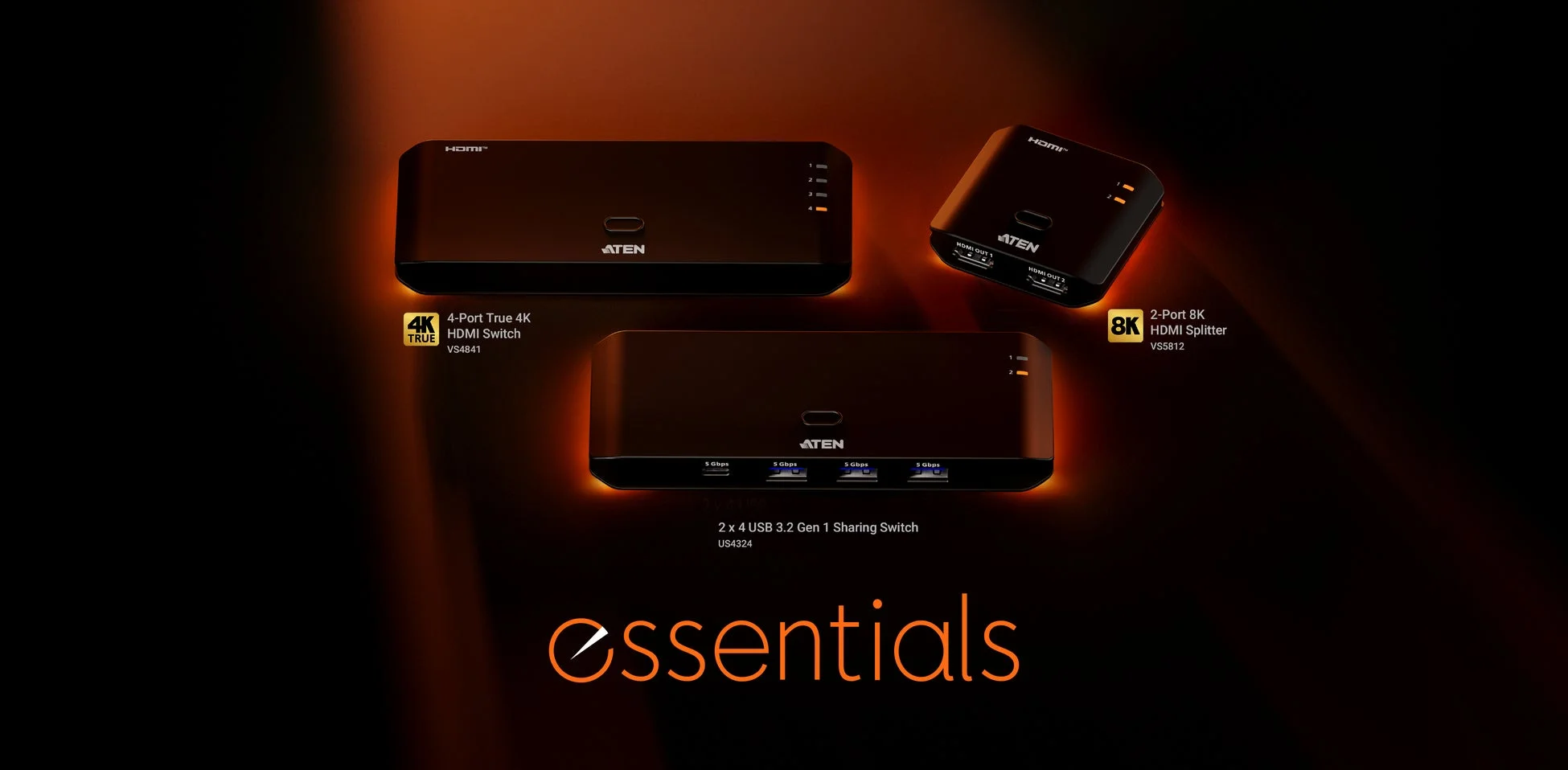 ATEN essentialsシリーズの製品群