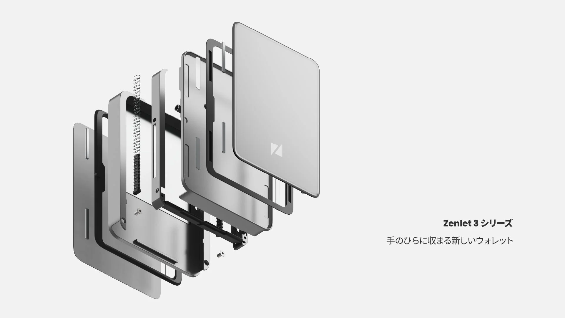 Zenlet 3シリーズのウォレット分解図