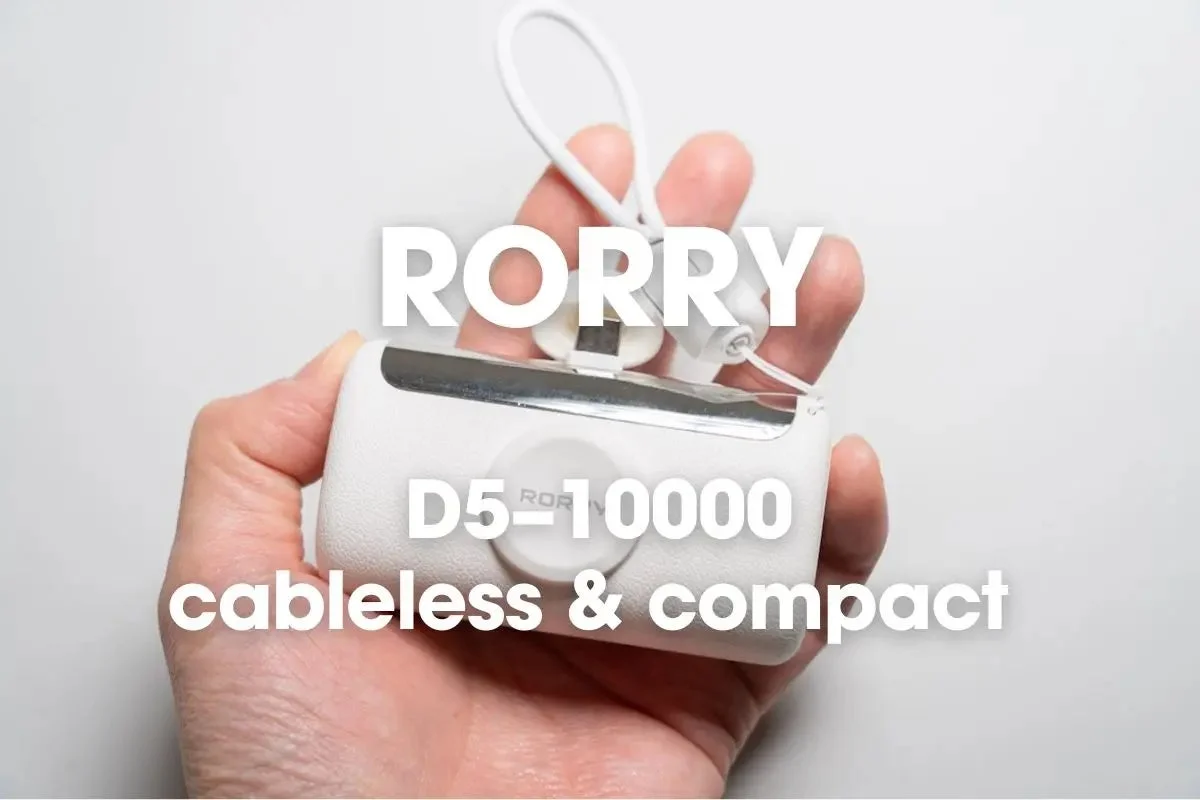 RORRY D5-10000を手に持った様子