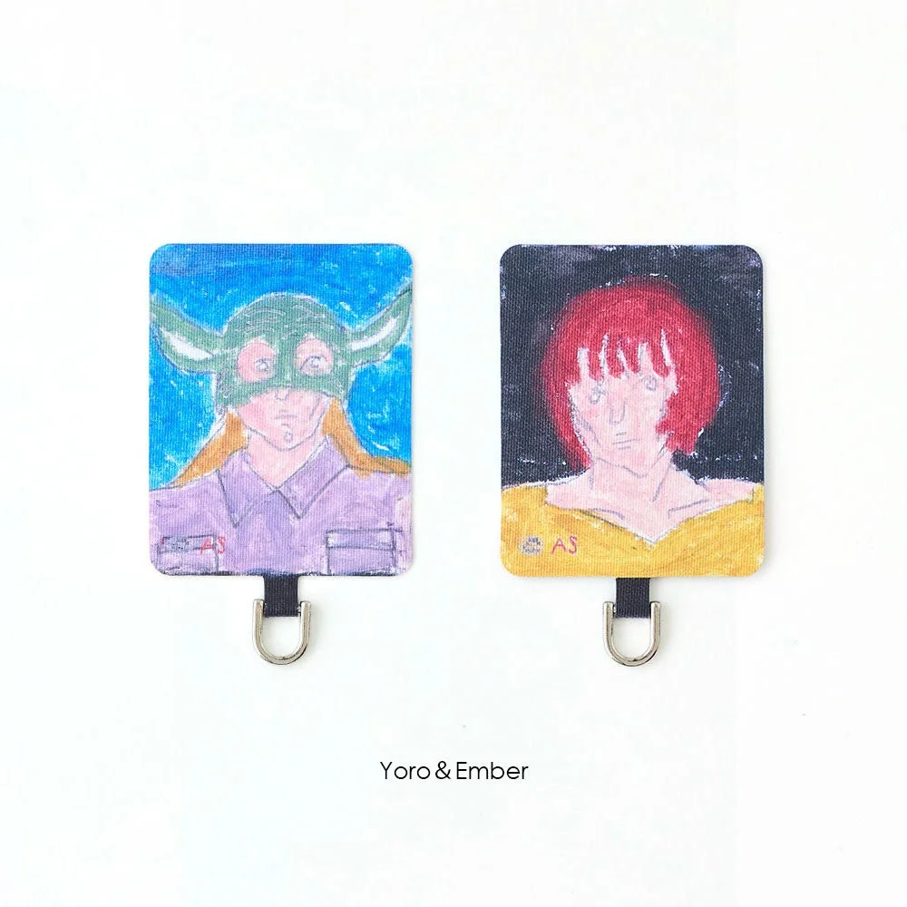 個性的なキャラクターのキーホルダー