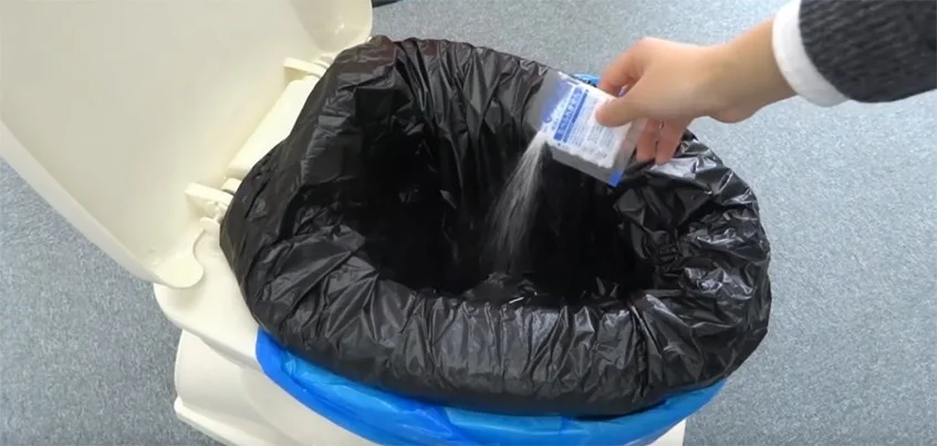 凝固剤の使用デモンストレーション