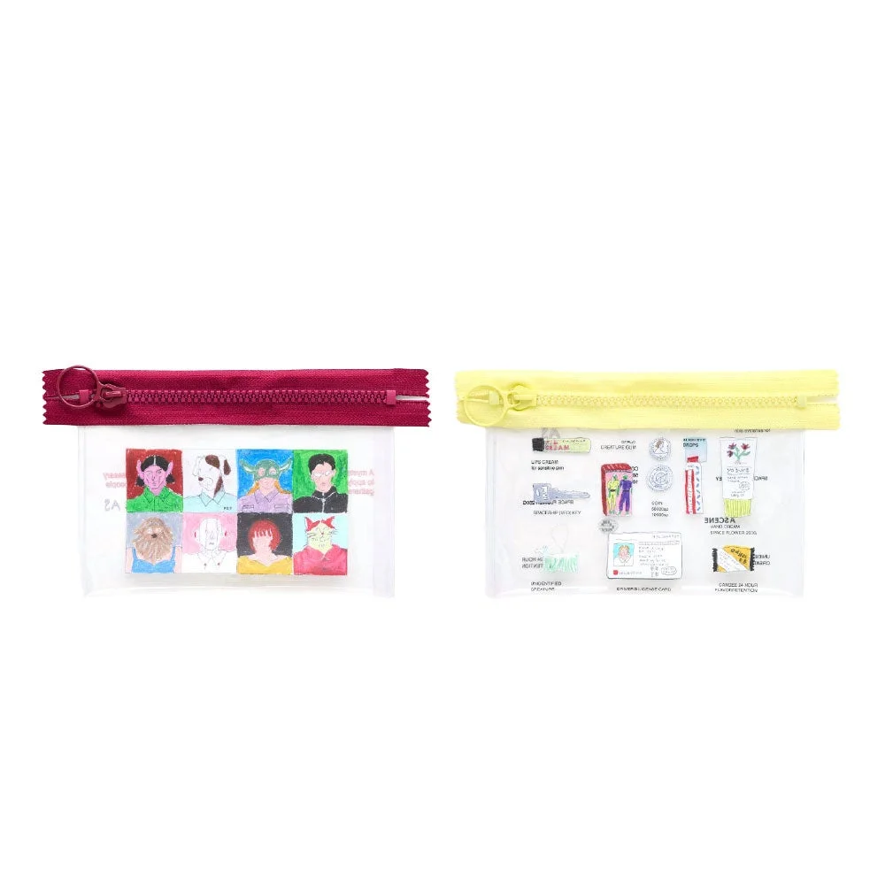 デザインされたクリアポーチ