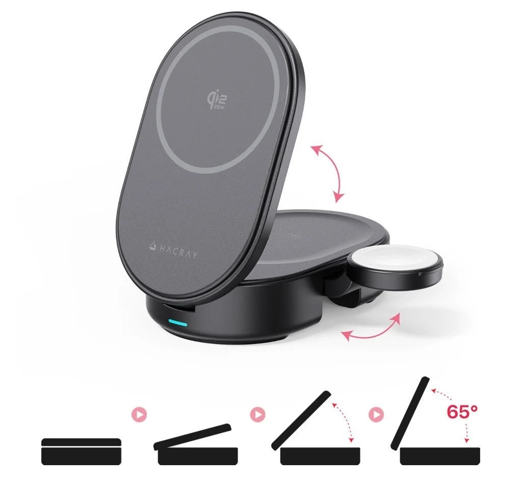 HACRAY 折りたたみ式ワイヤレス充電器