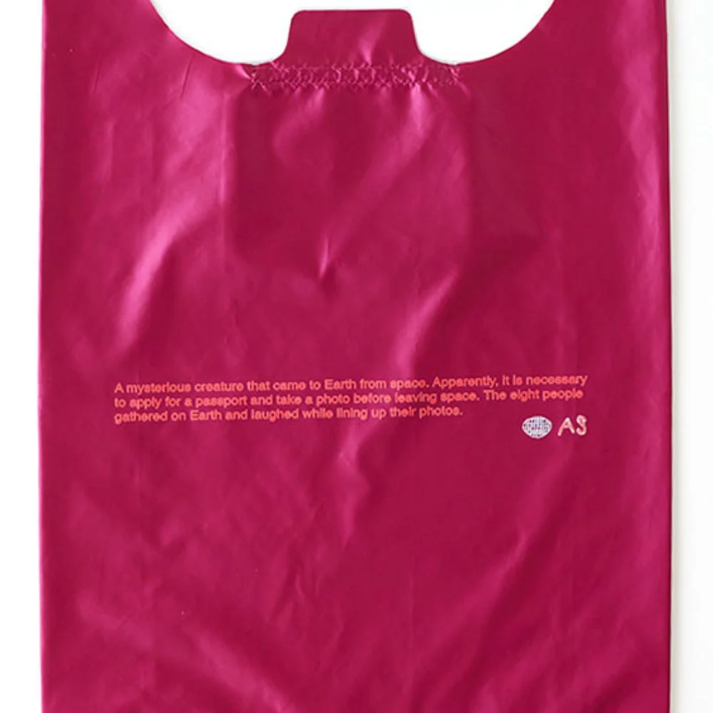 ピンクのエコバッグ