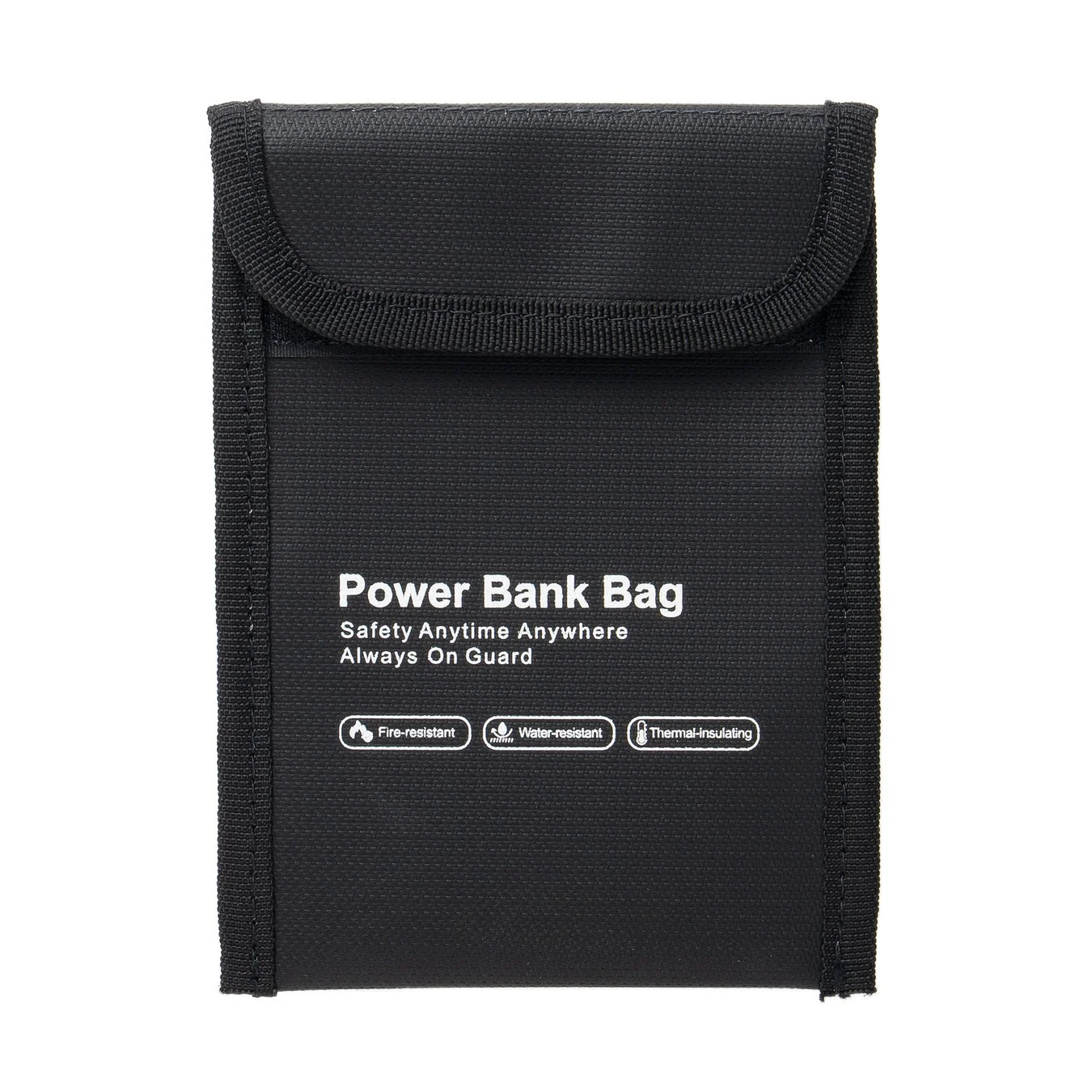 モバイルバッテリー用 燃えにくいケース(黒)