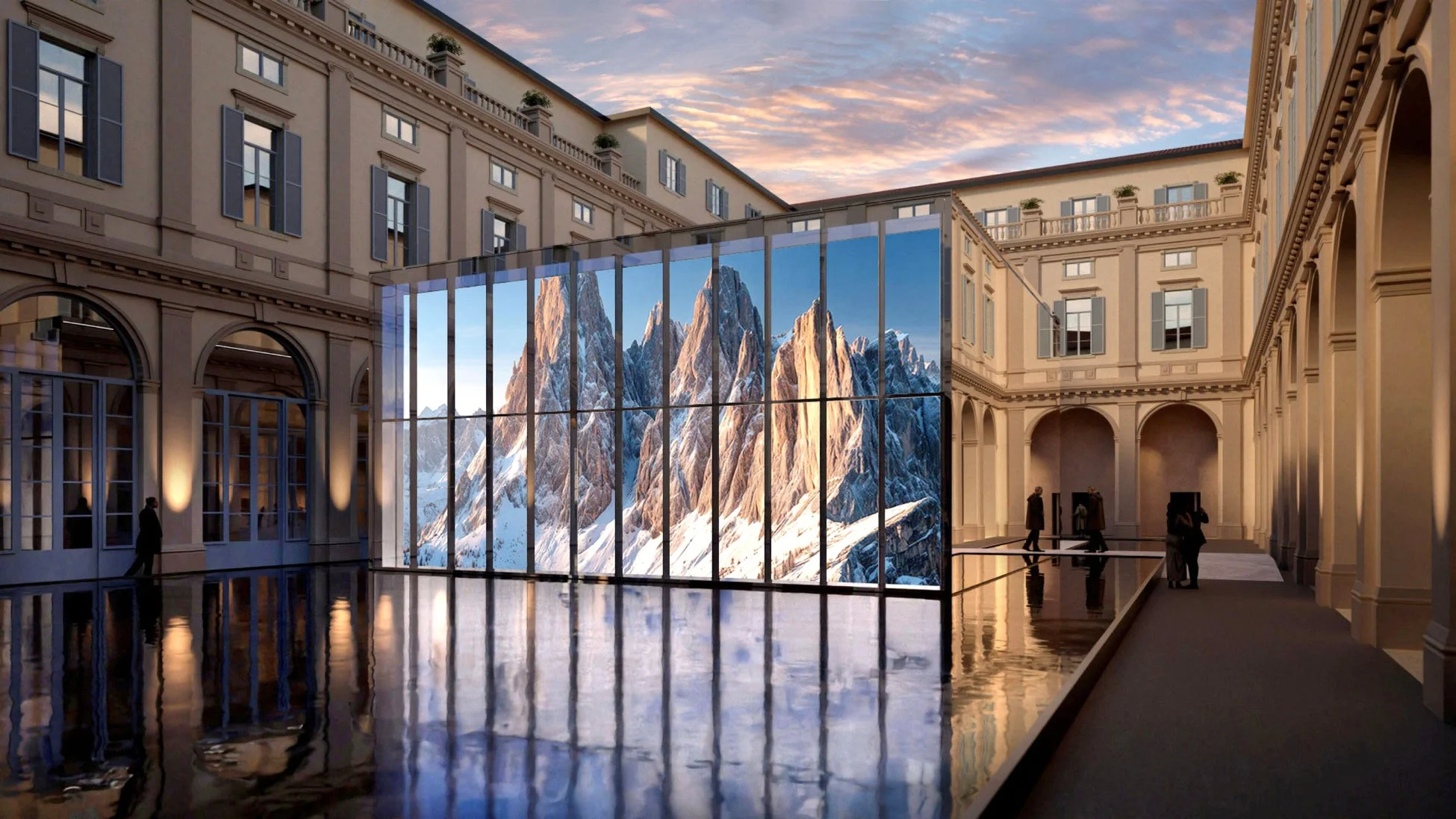 Samsung Houseの中庭インスタレーション