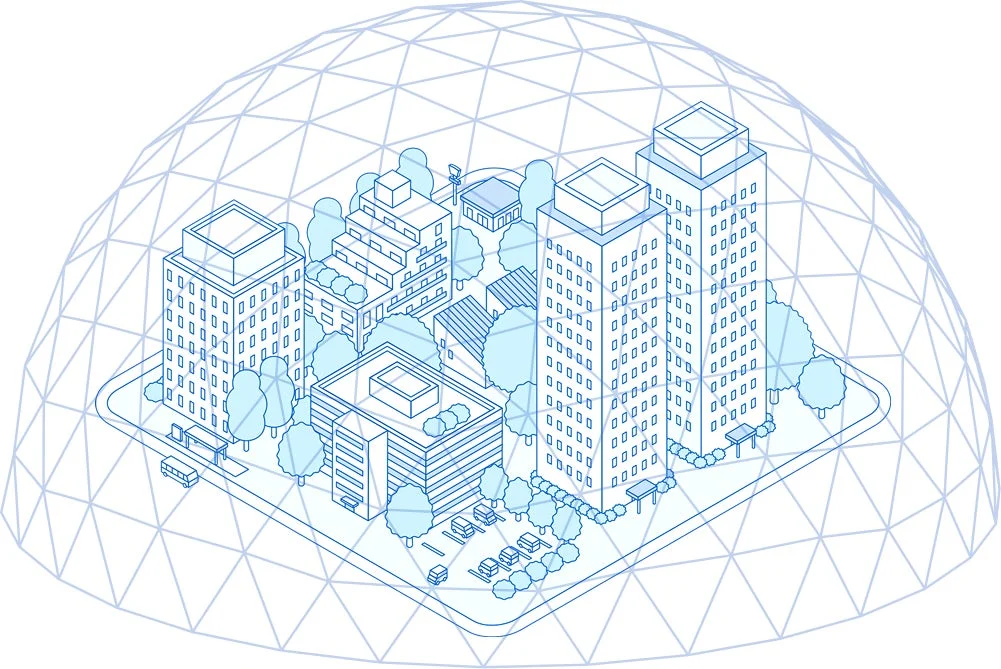 未来都市のイラスト