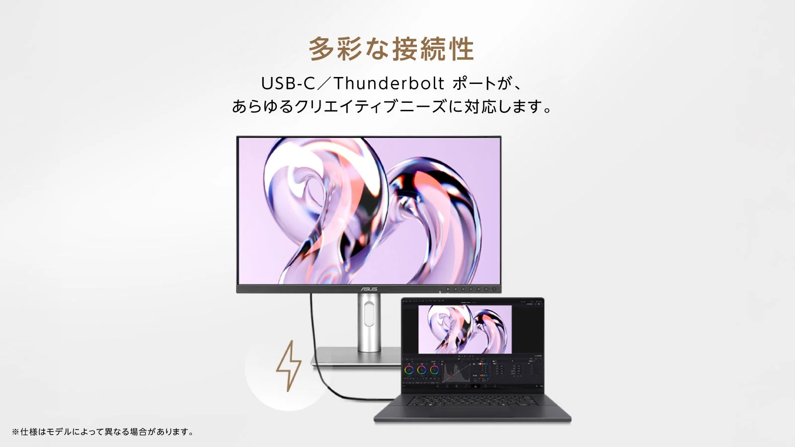 USB-C/Thunderboltポートの多様な接続性